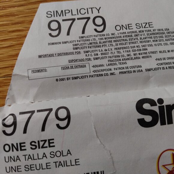 Vintage Bag Sewing Pattern Purse Backpack Tote Simplicity 9779 Carryall - Picture 3 of 11